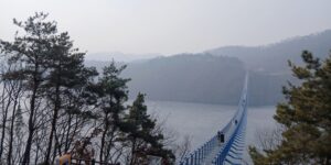 진천 농다리 초평호 저수지 출렁다리 가볼만한곳 맨발걷기 청주주변 충북여행